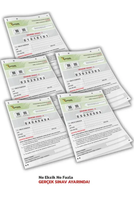 2024 TYT All Subjects Navigation 5-Pack General Trial Set (ÖSYM SETTINGS) - 5