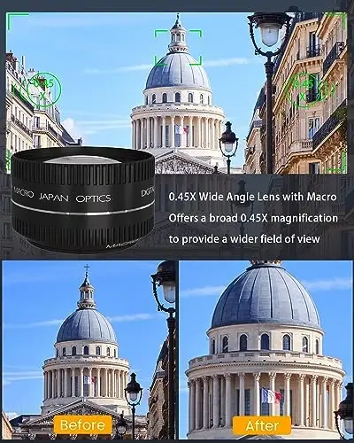 2024-yilgi yangilangan VJIANGER raqamli kamera fotografiya uchun 4K 56MP Vlogging kamerasi YouTube uchun Wi-Fi, 180° aylanadigan ekran, 16X raqamli zum, 52mm ob'ektiv, 2 batareya, 32GB Micro SD karta (binafsha rang) - 3