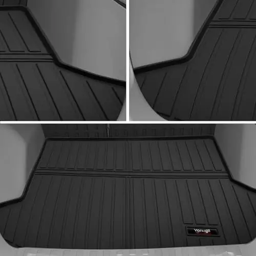 for 2025 2026 Chevy Equinox/GMC Terrain Cargo Mats Liner and Backrest Mats TPE All Weather Rubber Protection Mats for Chevy Equinox Accessories (for 2025 2026 Chevy Equinox Cargo Mats+Backrest Mat) - 3