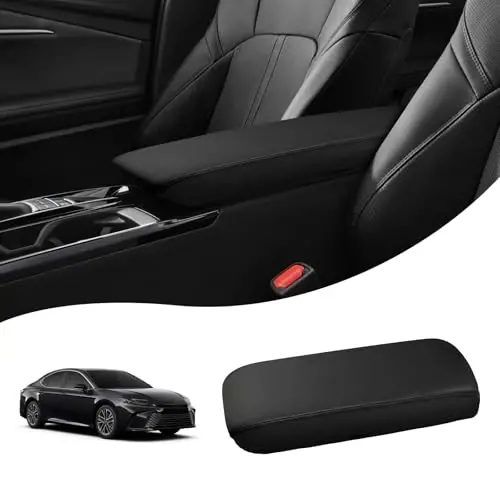Autorder Center Console Cover for 2025-2026 Toyota Camry Accessories Armrest Cover Anti-Scratch Middle Console Pad Leather Armrest Protector - 1