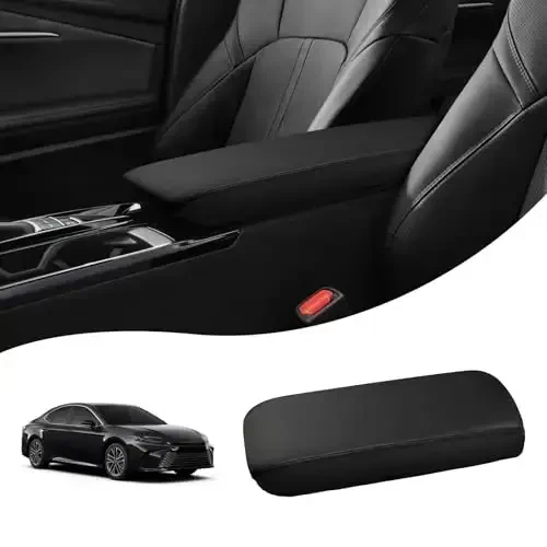 Autorder Center Console Cover for 2025-2026 Toyota Camry Accessories Armrest Cover Anti-Scratch Middle Console Pad Leather Armrest Protector - AUTORDER