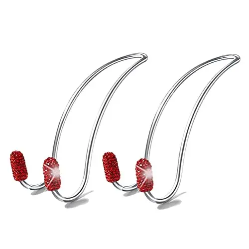 2025 Bling Auto Hooks,Car Hangers Organizer Seat Headrest Hooks，Bag Organizers Rack and Hanger, Heavy-Duty Car Seat Hooks, Backseat Storage, Universal for SUV Truck Vehicle 2 Pack - GUOORD