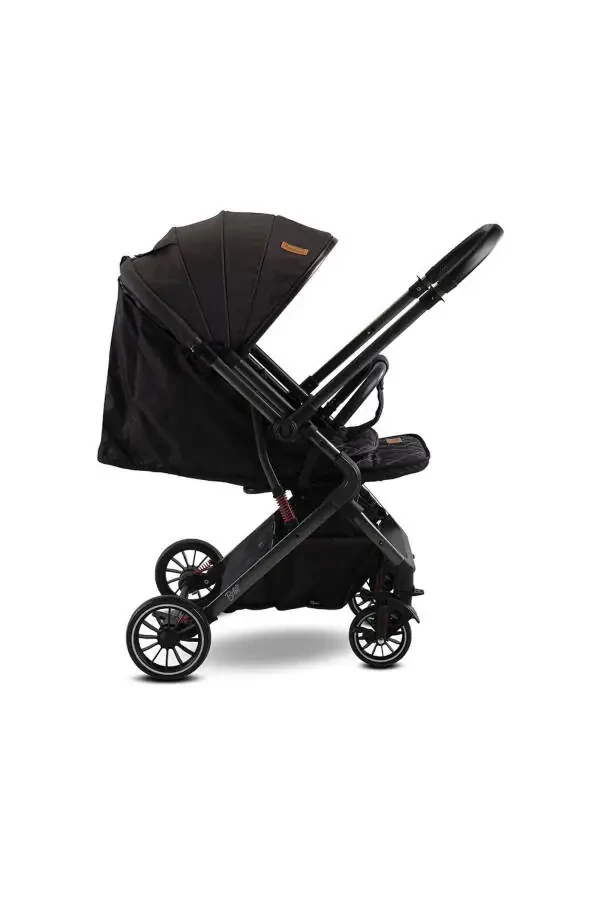 2025 MODEL YENİ SERİ ÇİFT YÖNLÜ KABİN BOY BEBEK ARABASI-Siyah - 1