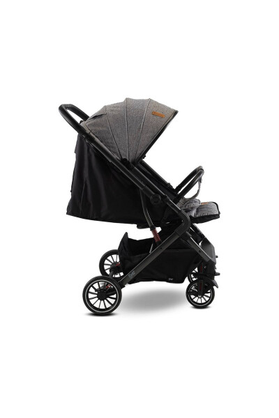 2025 Model Yeni Seri Çift Yönlü Kabin Boy Bebek Arabası-Gri - 4