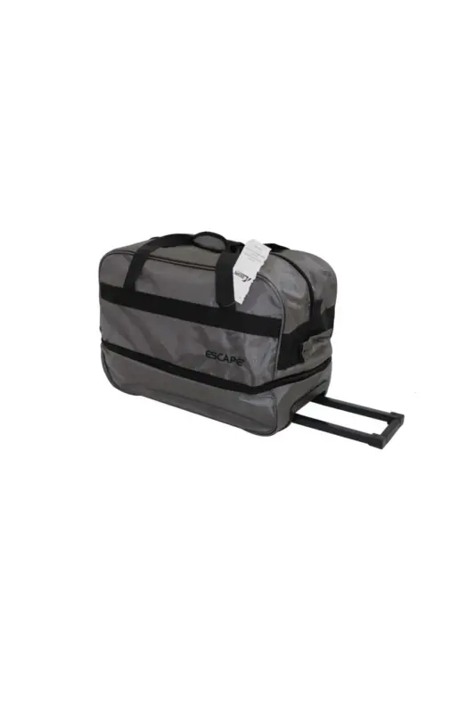 203 Grey Large Expandable Wheeled Travel Bag-GREY - 2