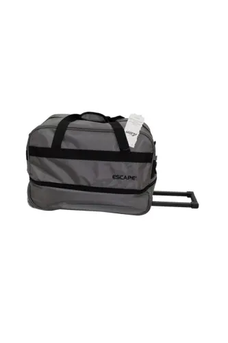 203 Grey Large Expandable Wheeled Travel Bag-GREY - 3