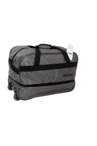 203 Grey Large Expandable Wheeled Travel Bag-GREY - 4