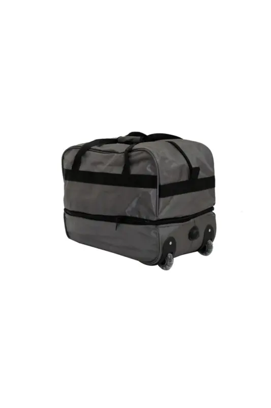 203 Grey Large Expandable Wheeled Travel Bag-GREY - 5