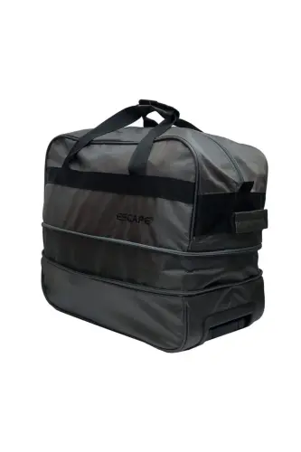 203 Grey Large Expandable Wheeled Travel Bag-GREY - 6