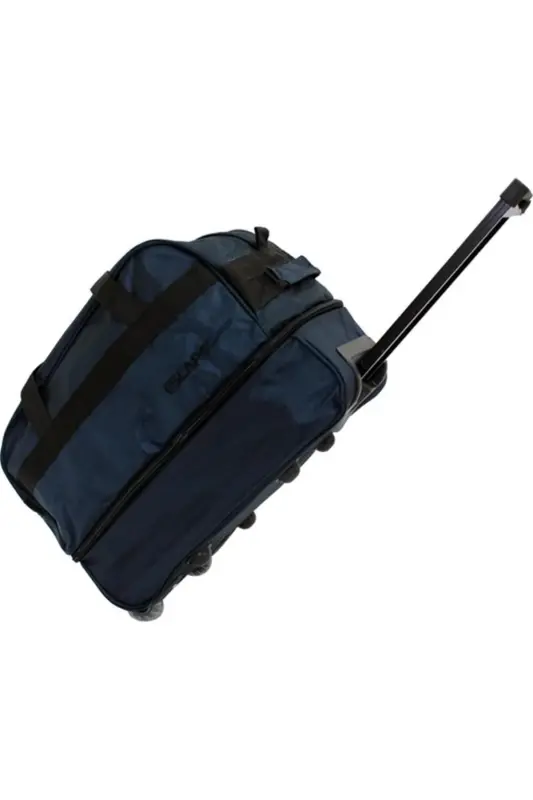 203 Lacivert Büyük Boy Körüklü Tekerlekli Seyahat Çantası-Lacivert - 1