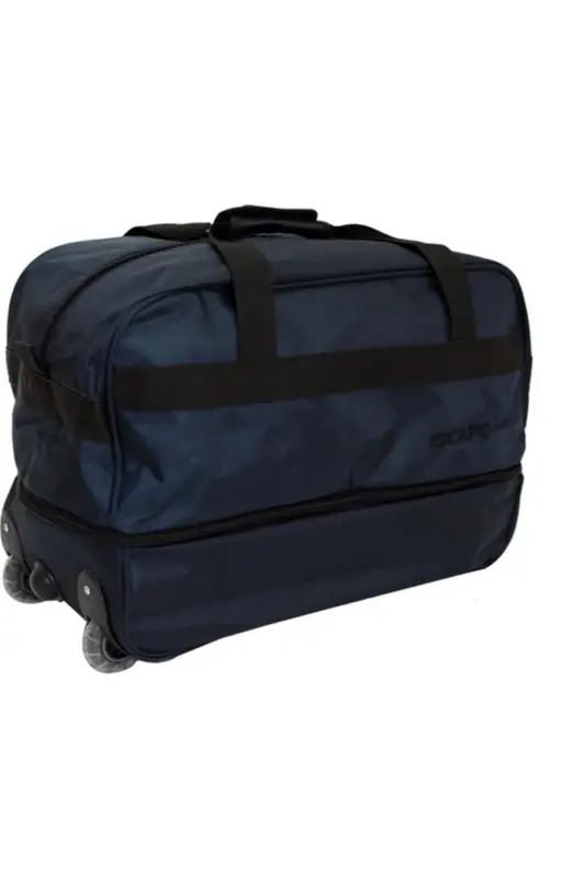 203 Lacivert Büyük Boy Körüklü Tekerlekli Seyahat Çantası-Lacivert - 4