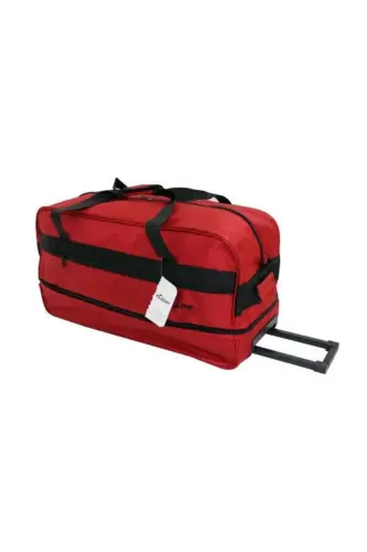 203 Red Large Expandable Wheeled Travel Bag - Red 
