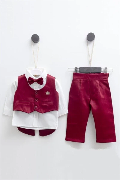2032 Baby Boy Classic Collar Vest Set - Modazone