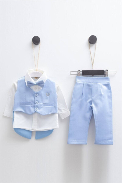2033 Baby Boy Classic Collar Vest Outfit - PUGI BABY