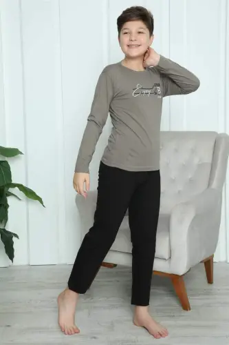 20418-raqamli o'g'il bolalar uchun paxtadan tikilgan pijama - 22