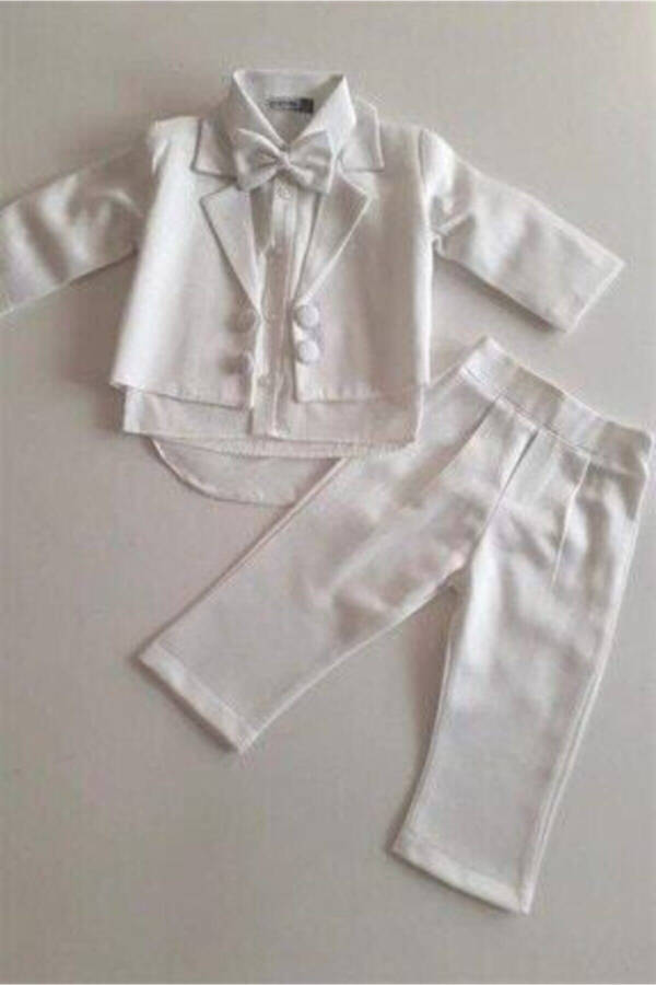 2050 Boy Baby Jacket Mevlid Set - Cream - 1