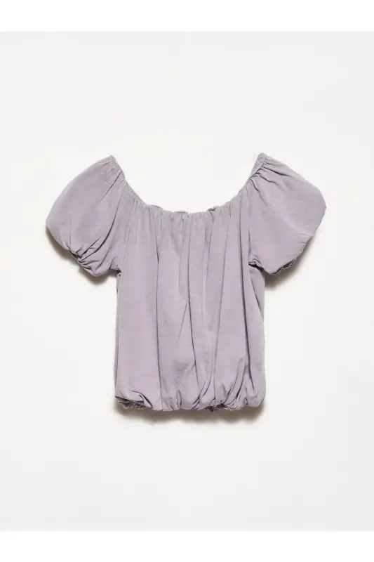 20660 Washed Top-Grey-Grey - DILVIN