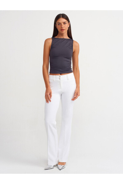 20827 Sleeveless Ruched Top - Anthracite - 15