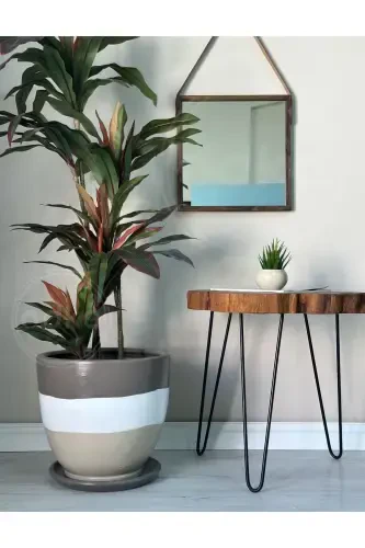 20litr Klassik guldon tagligi 30cmx30cm Vizon Oq Tosh-VIZON - 1