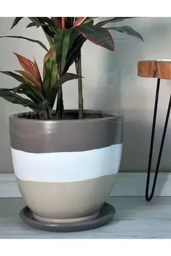 20litr Klassik guldon tagligi 30cmx30cm Vizon Oq Tosh-VIZON - 3