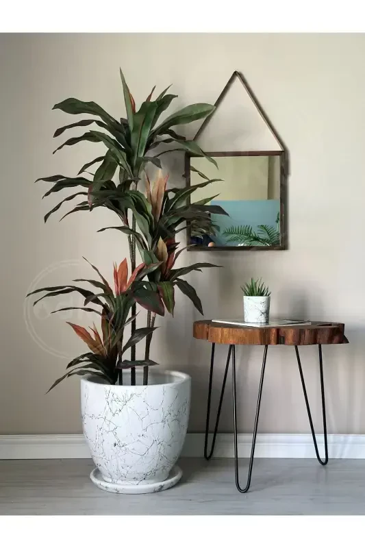 20litr Klassik Gultuvak Taglikli 30cmx30cm Mia Oq Qora Marmar Naqshli-Oq Marmar Naqshli - ODKA