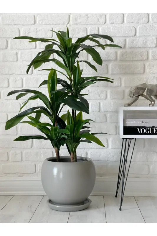 20litre Sphere Pot with Saucer 27cmx27cm Granite Color-Granite - 2
