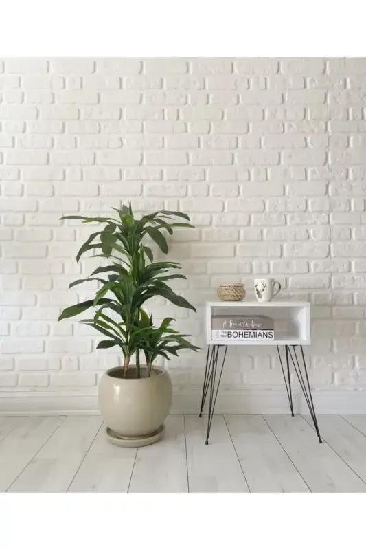 20litre Sphere Pot with Saucer 27cmx27cm Stone Color-STONE COLOR - 1