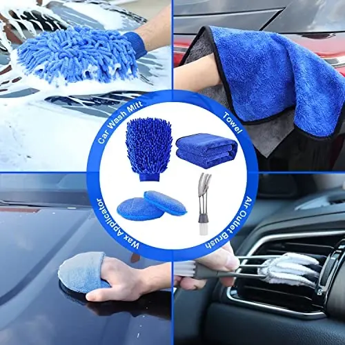 20Pcs Car Wheel Tire Detailing Brush Set,Car Detailing kit,Car Detailing Brushes,Auto Detailing Drill Brush Set,17
