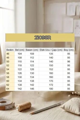 2109Sr Cepte Yıldız Düğme Detaylı Keten Etek - Lacivert - BÜYÜKBEDENIZ (1)
