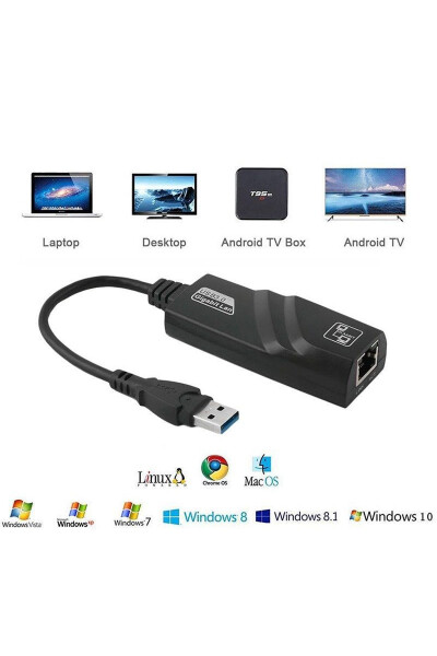 2117 Usb 3.0 dan Ethernetga Konverter Adapter Gigabit - 14