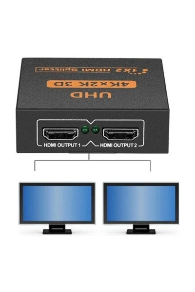 2123 2 Port HDMI Anahtar Splitter 4k Ekran Çoklayıcı Çoğaltıcı - 6