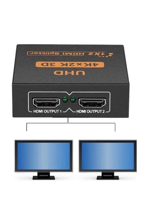 2123 2 Portli HDMI Kalitgich Splitter 4k Displey Multiplexer Duplikator - 10