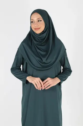 2133_Bir qismali qoqilmaydigan hijobli namoz libos - 4