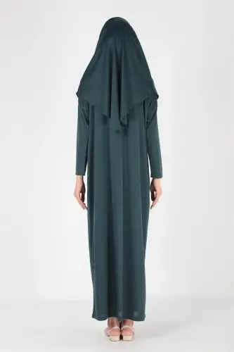 2133_Bir qismali qoqilmaydigan hijobli namoz libos - 7