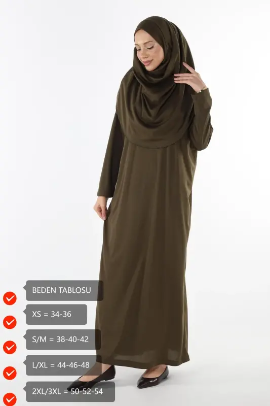 2133 - Bir qismli sirgʻali boshoq platye namoz hijobi - 3