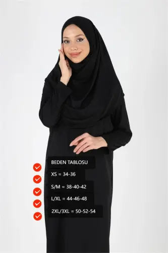 2133 Bir qismli sirpanmas 2133 yopiq kiyimli ibodat kiyimi - 3