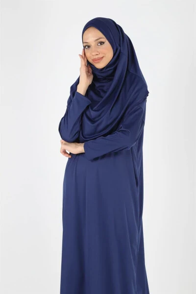 2133 One-Piece Headscarf Prayer Dress - PLISTRE (1)