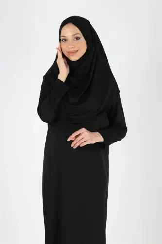 2133 One Piece Non-Slip Headscarf Prayer Dress - 3