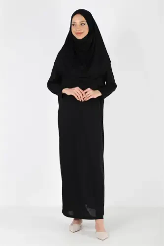 2133 One Piece Non-Slip Headscarf Prayer Dress - 6