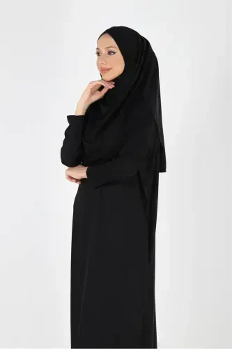 2133 One Piece Non-Slip Headscarf Prayer Dress - 7