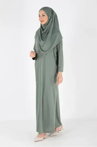 2133_Single Piece Non-Slip Headscarf Prayer Dress - PLISTRE (1)