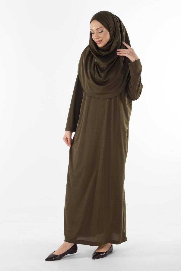 2133 - Solid Non-slip Headscarf Prayer Modest Dress - 3