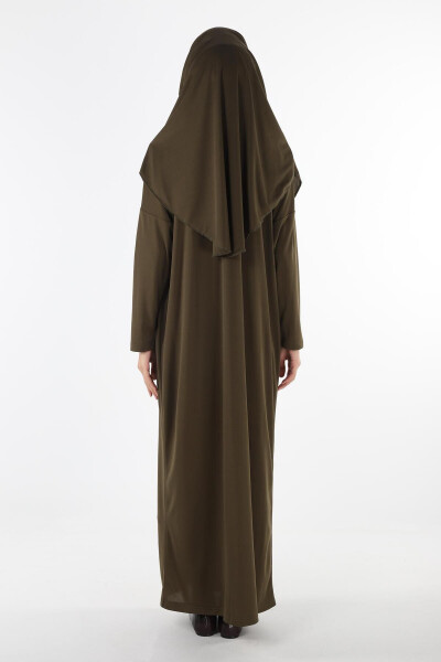 2133 - Solid Non-slip Headscarf Prayer Modest Dress - 6