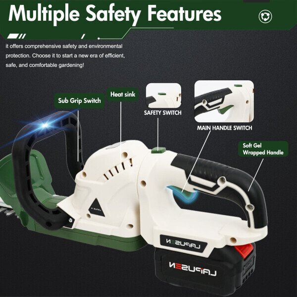 21V Аккумуляторный кусторез с 20