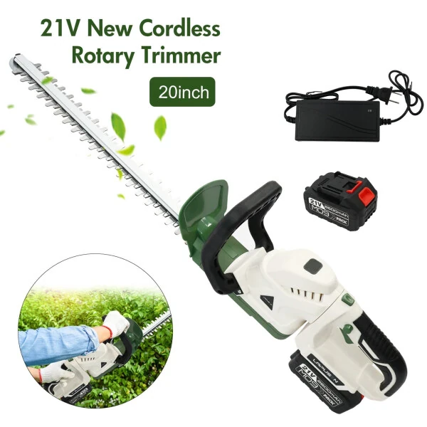 21V Cordless Hedge Trimmer with 20