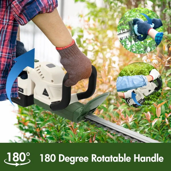 21V Cordless Hedge Trimmer with 20
