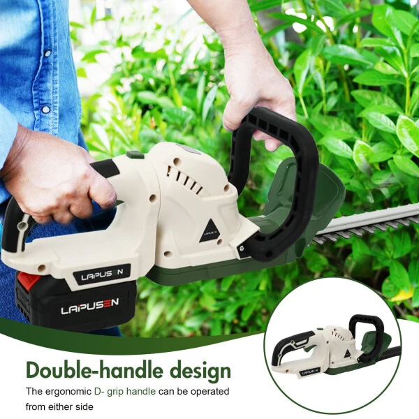 21V Cordless Hedge Trimmer with 20