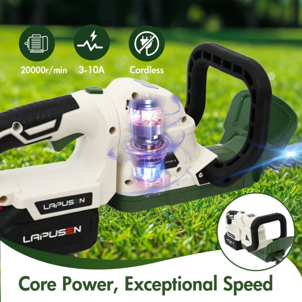 21V Cordless Hedge Trimmer with 20