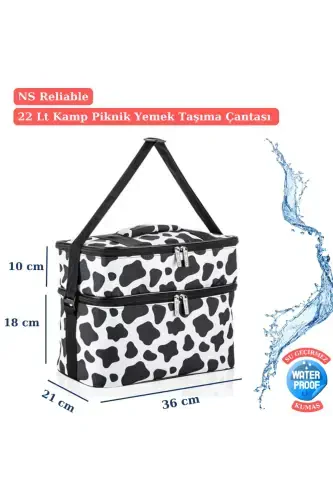 22 Lt Sovutgich Termos Kemping Piknik Issiq Va Sovuq Tutan Askılı Yalıtımlı Termal Çanta Muzlatgich-dalmatin - NS RELIABLE (1)