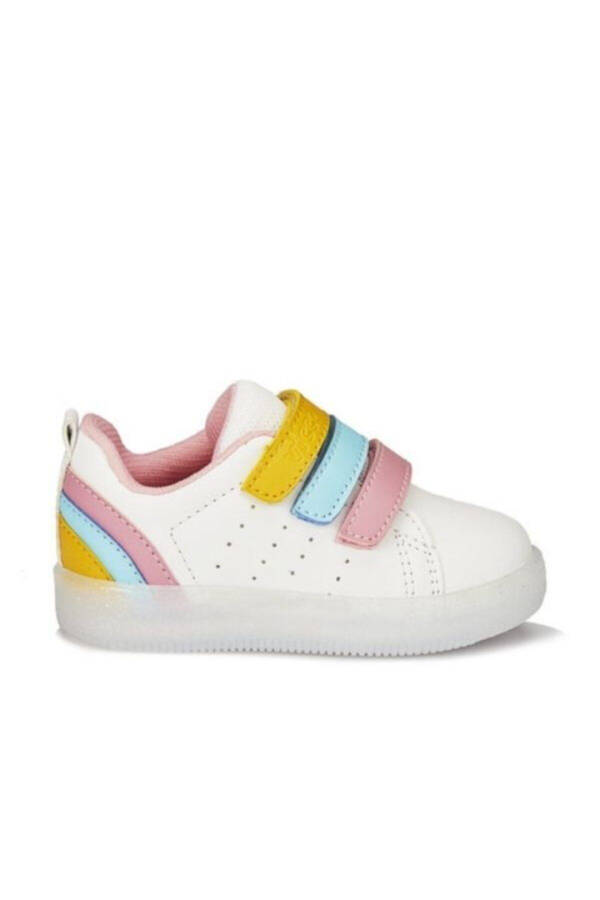 220. B21y. 212 Beyaz Işıklı Bebek Spor Ayakkabı Beyaz-25-Pembe - 5